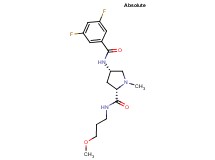 (2S,4S)-4-[(3,5-difluorobenzoyl)amino]-N-(3-methoxypropyl)-1-methylpyrrolidine-2-carboxamide