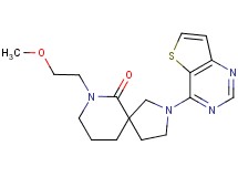 7-(2-methoxyethyl)-2-thieno[3,2-d]pyrimidin-4-yl-2,7-diazaspiro[4.5]decan-6-one