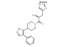 (2S)-3-(1H-imidazol-4-yl)-1-oxo-1-[4-(4-phenyl-1H-pyrazol-5-yl)piperidin-1-yl]propan-2-amine