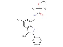 N-[(3,5-dimethyl-2-phenyl-1H-indol-7-yl)methyl]-2-methoxy-2-methylpropanamide
