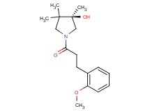 (3R)-1-[3-(2-methoxyphenyl)propanoyl]-3,4,4-trimethyl-3-pyrrolidinol