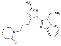 1-{3-[1-(1-ethyl-1H-benzimidazol-2-yl)-3-methyl-1H-1,2,4-triazol-5-yl]propyl}piperidin-2-one