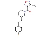 3-[2-(4-fluorophenyl)ethyl]-1-[(4-methyl-1,2,5-oxadiazol-3-yl)carbonyl]piperidine