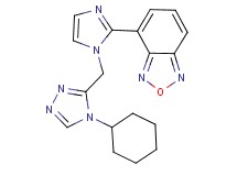 4-{1-[(4-cyclohexyl-4H-1,2,4-triazol-3-yl)methyl]-1H-imidazol-2-yl}-2,1,3-benzoxadiazole