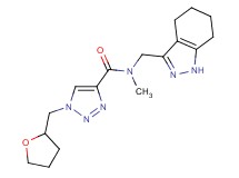 N-methyl-1-(tetrahydro-2-furanylmethyl)-N-(4,5,6,7-tetrahydro-1H-indazol-3-ylmethyl)-1H-1,2,3-triazole-4-carboxamide