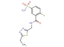 5-(aminosulfonyl)-N-[(5-ethyl-1,3,4-thiadiazol-2-yl)methyl]-2-fluorobenzamide