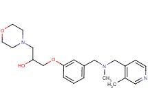 1-[3-({methyl[(3-methyl-4-pyridinyl)methyl]amino}methyl)phenoxy]-3-(4-morpholinyl)-2-propanol