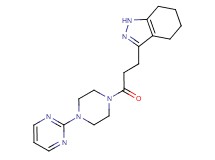 3-[3-oxo-3-(4-pyrimidin-2-ylpiperazin-1-yl)propyl]-4,5,6,7-tetrahydro-1H-indazole