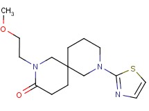 2-(2-methoxyethyl)-8-(1,3-thiazol-2-yl)-2,8-diazaspiro[5.5]undecan-3-one