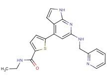 N-ethyl-5-{6-[(pyridin-2-ylmethyl)amino]-1H-pyrrolo[2,3-b]pyridin-4-yl}thiophene-2-carboxamide