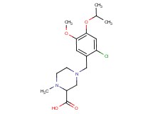 4-(2-chloro-4-isopropoxy-5-methoxybenzyl)-1-methylpiperazine-2-carboxylic acid