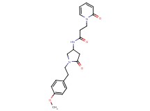 N-{1-[2-(4-methoxyphenyl)ethyl]-5-oxopyrrolidin-3-yl}-3-(2-oxopyridin-1(2H)-yl)propanamide