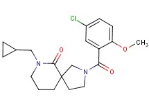 2-(5-chloro-2-methoxybenzoyl)-7-(cyclopropylmethyl)-2,7-diazaspiro[4.5]decan-6-one