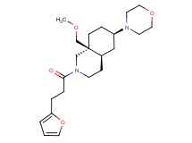 (4aR*,6R*,8aS*)-2-[3-(2-furyl)propanoyl]-8a-(methoxymethyl)-6-(4-morpholinyl)decahydroisoquinoline