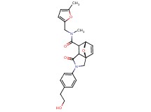(3aR*,6S*)-2-[4-(2-hydroxyethyl)phenyl]-N-methyl-N-[(5-methyl-2-furyl)methyl]-1-oxo-1,2,3,6,7,7a-hexahydro-3a,6-epoxyisoindole-7-carboxamide