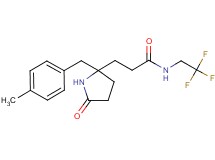 3-[2-(4-methylbenzyl)-5-oxo-2-pyrrolidinyl]-N-(2,2,2-trifluoroethyl)propanamide