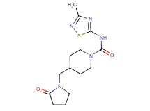 N-(3-methyl-1,2,4-thiadiazol-5-yl)-4-[(2-oxopyrrolidin-1-yl)methyl]piperidine-1-carboxamide