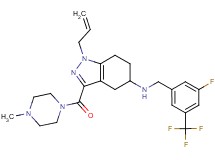 1-allyl-N-[3-fluoro-5-(trifluoromethyl)benzyl]-3-[(4-methyl-1-piperazinyl)carbonyl]-4,5,6,7-tetrahydro-1H-indazol-5-amine