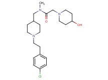 N-({1-[2-(4-chlorophenyl)ethyl]-4-piperidinyl}methyl)-2-(4-hydroxy-1-piperidinyl)-N-methylacetamide