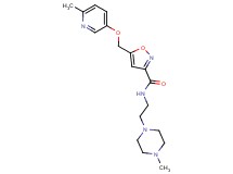 N-[2-(4-methyl-1-piperazinyl)ethyl]-5-{[(6-methyl-3-pyridinyl)oxy]methyl}-3-isoxazolecarboxamide