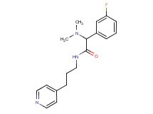2-(dimethylamino)-2-(3-fluorophenyl)-N-[3-(4-pyridinyl)propyl]acetamide