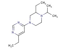 4-ethyl-6-(3-ethyl-4-isopropyl-1-piperazinyl)pyrimidine