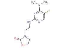 3-(2-{[4-(dimethylamino)-5-fluoropyrimidin-2-yl]amino}ethyl)-1,3-oxazolidin-2-one