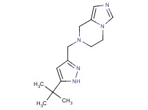 7-[(5-tert-butyl-1H-pyrazol-3-yl)methyl]-5,6,7,8-tetrahydroimidazo[1,5-a]pyrazine
