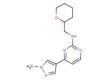 4-(1-methyl-1H-pyrazol-4-yl)-N-(tetrahydro-2H-pyran-2-ylmethyl)pyrimidin-2-amine