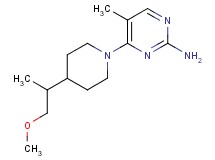 4-[4-(2-methoxy-1-methylethyl)piperidin-1-yl]-5-methylpyrimidin-2-amine