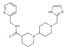 1'-(1H-imidazol-2-ylmethyl)-N-(pyridin-2-ylmethyl)-1,4'-bipiperidine-3-carboxamide