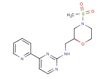 N-{[4-(methylsulfonyl)-2-morpholinyl]methyl}-4-(2-pyridinyl)-2-pyrimidinamine