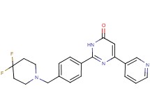 2-{4-[(4,4-difluoropiperidin-1-yl)methyl]phenyl}-6-pyridin-3-ylpyrimidin-4(3H)-one