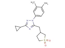 3-cyclopropyl-1-(3,4-dimethylphenyl)-5-[(1,1-dioxidotetrahydro-3-thienyl)methyl]-1H-1,2,4-triazole