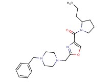 1-benzyl-4-({4-[(2-propylpyrrolidin-1-yl)carbonyl]-1,3-oxazol-2-yl}methyl)piperazine