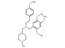 2-(4-methoxyphenyl)-N-[(1-methyl-4-piperidinyl)methyl]-N-(2,4,5-trimethoxybenzyl)ethanamine