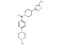 1-methyl-4-(4-{[4-(5-methyl-1,2,4-oxadiazol-3-yl)piperidin-1-yl]carbonyl}phenyl)piperazine
