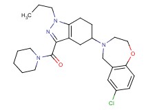 7-chloro-4-[3-(1-piperidinylcarbonyl)-1-propyl-4,5,6,7-tetrahydro-1H-indazol-5-yl]-2,3,4,5-tetrahydro-1,4-benzoxazepine