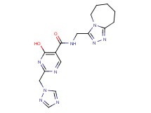 4-hydroxy-N-(6,7,8,9-tetrahydro-5H-[1,2,4]triazolo[4,3-a]azepin-3-ylmethyl)-2-(1H-1,2,4-triazol-1-ylmethyl)pyrimidine-5-carboxamide