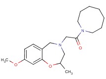 4-[2-(1-azocanyl)-2-oxoethyl]-8-methoxy-2-methyl-2,3,4,5-tetrahydro-1,4-benzoxazepine