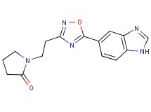 1-{2-[5-(1H-benzimidazol-5-yl)-1,2,4-oxadiazol-3-yl]ethyl}-2-pyrrolidinone trifluoroacetate
