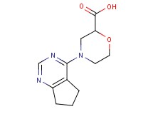 4-(6,7-dihydro-5H-cyclopenta[d]pyrimidin-4-yl)-2-morpholinecarboxylic acid