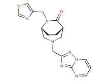 (1S*,5R*)-6-(1,3-thiazol-4-ylmethyl)-3-([1,2,4]triazolo[1,5-a]pyrimidin-2-ylmethyl)-3,6-diazabicyclo[3.2.2]nonan-7-one