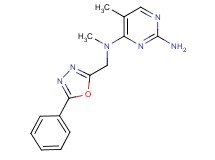 N~4~,5-dimethyl-N~4~-[(5-phenyl-1,3,4-oxadiazol-2-yl)methyl]pyrimidine-2,4-diamine