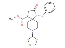 methyl 1-benzyl-2-oxo-8-(tetrahydro-3-thienyl)-1,8-diazaspiro[4.5]decane-4-carboxylate