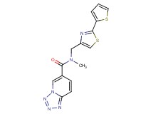 N-methyl-N-{[2-(2-thienyl)-1,3-thiazol-4-yl]methyl}tetrazolo[1,5-a]pyridine-6-carboxamide