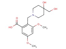 2-{[4-hydroxy-4-(hydroxymethyl)piperidin-1-yl]methyl}-3,5-dimethoxybenzoic acid