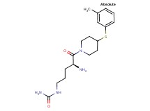 N-((4S)-4-amino-5-{4-[(3-methylphenyl)thio]-1-piperidinyl}-5-oxopentyl)urea hydrochloride