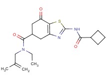 2-[(cyclobutylcarbonyl)amino]-N-ethyl-N-(2-methyl-2-propen-1-yl)-7-oxo-4,5,6,7-tetrahydro-1,3-benzothiazole-5-carboxamide