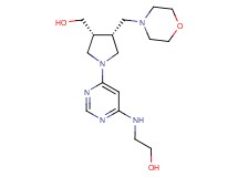 2-({6-[(3R*,4R*)-3-(hydroxymethyl)-4-(4-morpholinylmethyl)-1-pyrrolidinyl]-4-pyrimidinyl}amino)ethanol